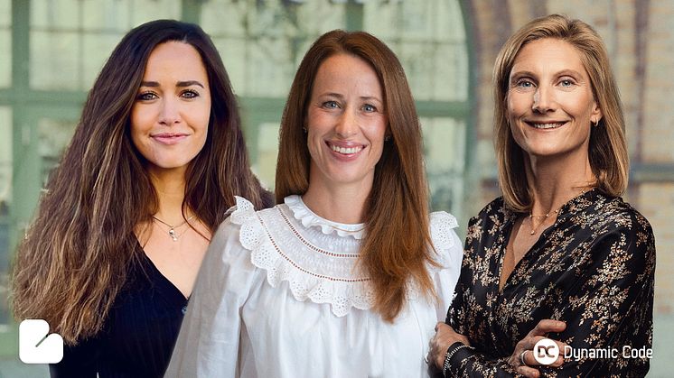 Lydia Graflund, vd EsterCare, Helena Graflund Lagercrantz, specialistläkare inom obstetrik och gynekologi samt chefsläkare på EsterCare samt Louise Nylén, vd Dynamic Code.