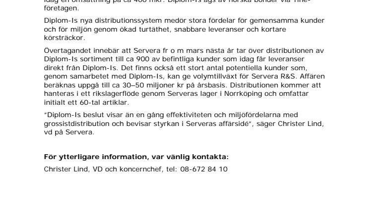 Nytt samarbete dubblerar Serveras glassaffär 