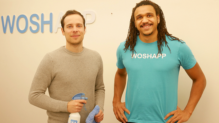 Woshapp-grundarna Jens Karlsson och Marc Owuya