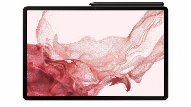 4-03 Galaxy Tab S8__PinkGold_Front With S Pen_HI.jpg