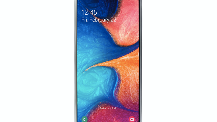 Galaxy A20e_black_front