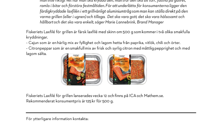 Vårtider är grilltider! 