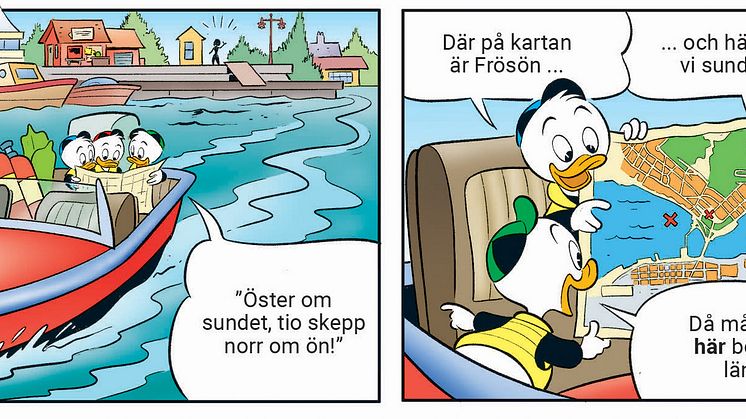 Kalle Anka Östersund serierutor