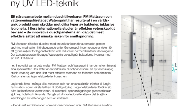 Rent vatten med ny UV LED-teknik