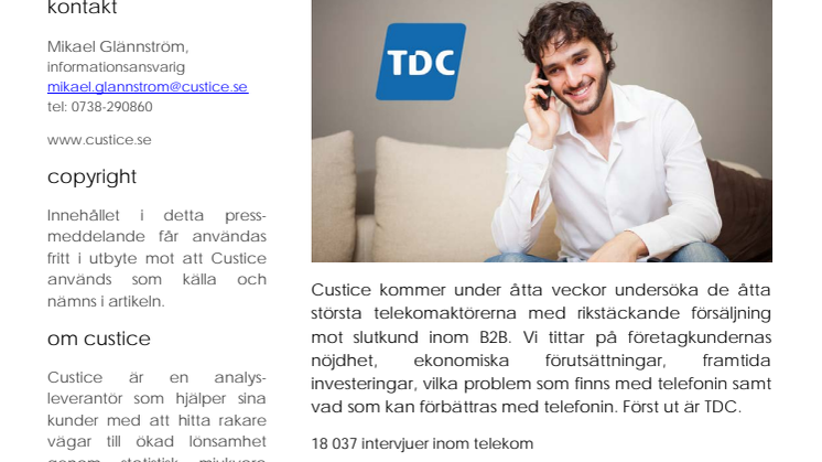Stor telekomanalys om TDC