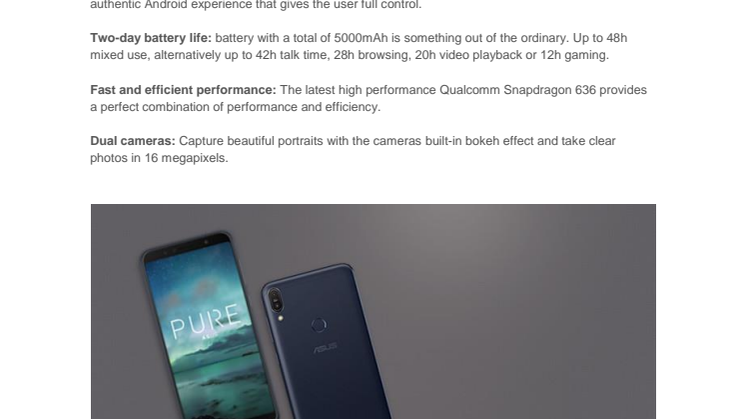 ASUS Zenfone Max Pro pressrelease - Eng version