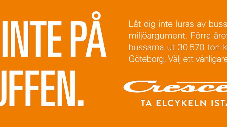 Västtrafik stoppar Crescents elcykelkampanj