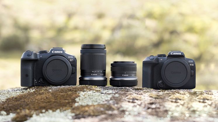 Canon esittelee tänään ensimmäiset peilittömät APS-C -formaatin EOS R7 -ja EOS R10 -järjestelmäkamerat