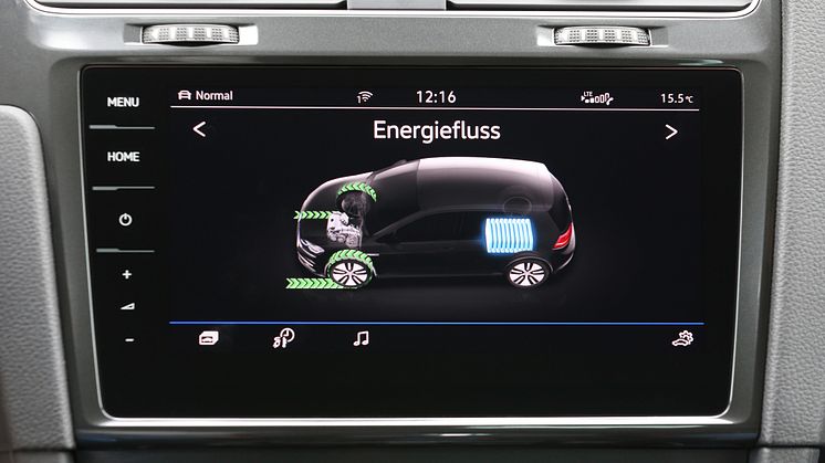 Ny e-Golf har Discover Pro infotainmentsystem med 9,2" skærm