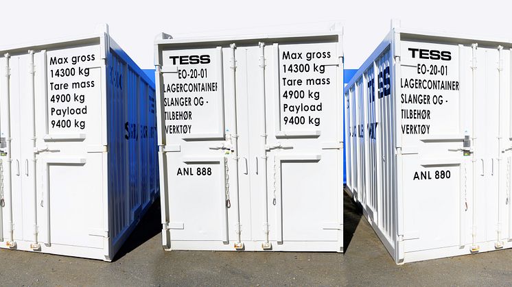 TESS leverer både 10- og 20-fots offshorecontainere.