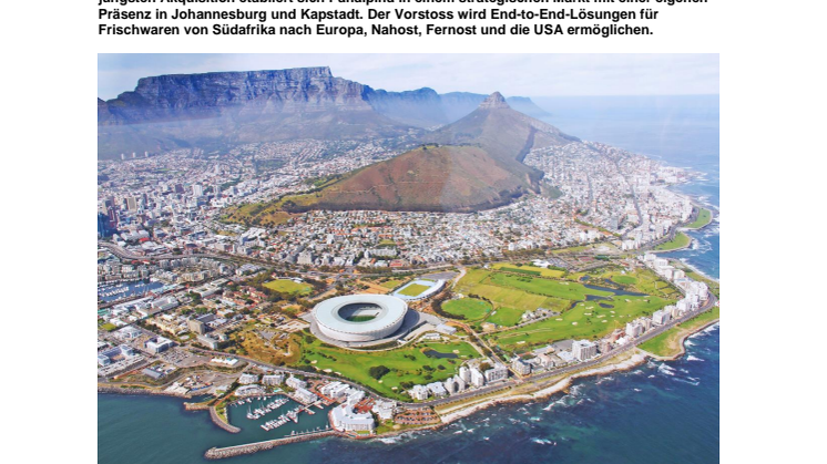 Panalpina dehnt ihr Perishables Network auf Südafrika aus
