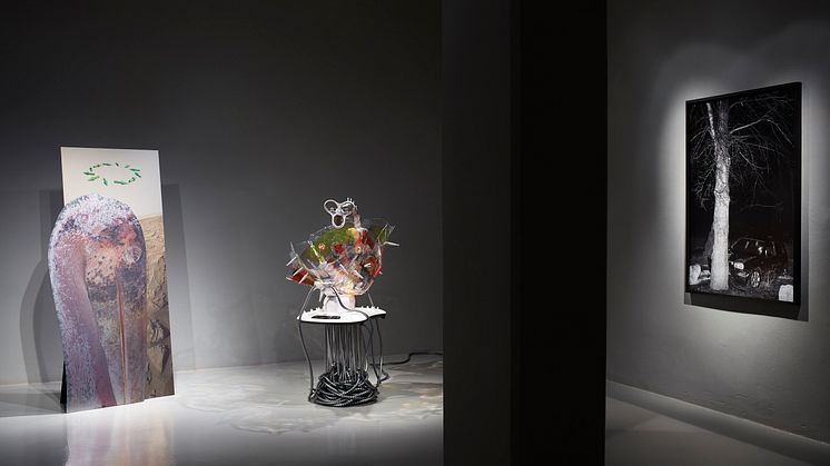Installation image, Between Realities, Färgfabriken 2018.