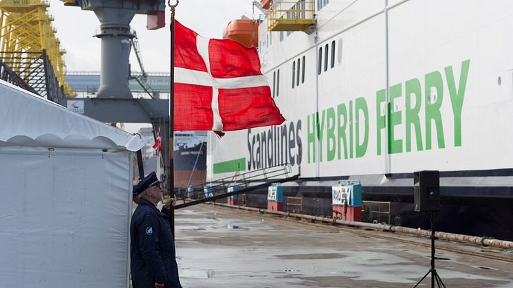 Taufe der "Copenhagen" am 28. Oktober 2016 in der Werft FAYARD auf Fünen  