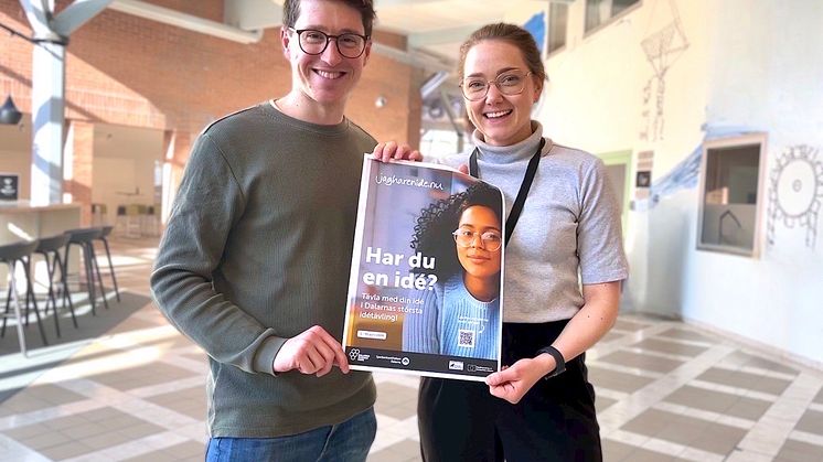 Dalarnas största idétävling drar igång igen den 1 april. Jacob Ode och Felicia Dakkour är ansvariga för tävlingen för jagharenidé.nu i Dalarna.