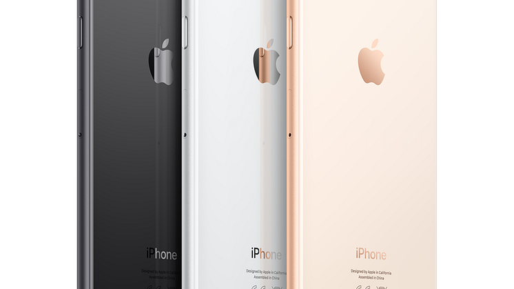 Den 22 september släpper Tre Sverige iPhone 8 och iPhone 8 Plus - förhandsbokning från 15 september
