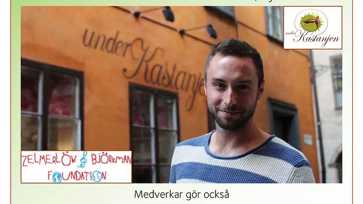 Välgörenhetskonsert med Måns Zelmerlöw och vänner i Tyska Kyrkan i Stockholm imorgon lördag 20 september.
