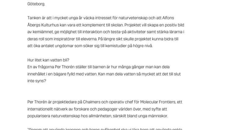 ​Kemi med Alfons Åberg – för de yngsta naturvetarna