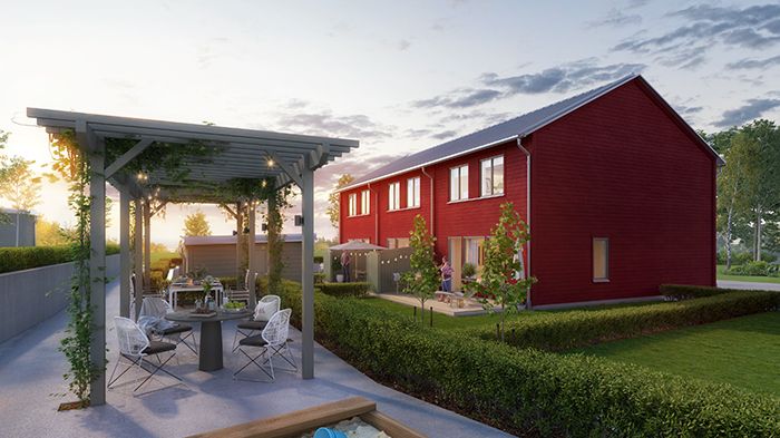 Brf Grönskan kommer att ligga i det nya gröna området Bredvik i Växjö.