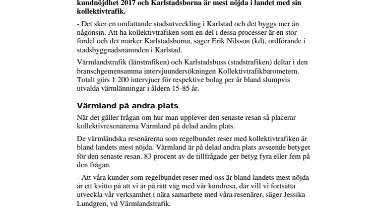 Karlstadsborna är nöjdast i landet