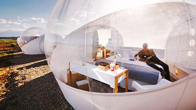 Foto: Spain.info. Hotel Burbuja. Hotel Aire de Bardenas 