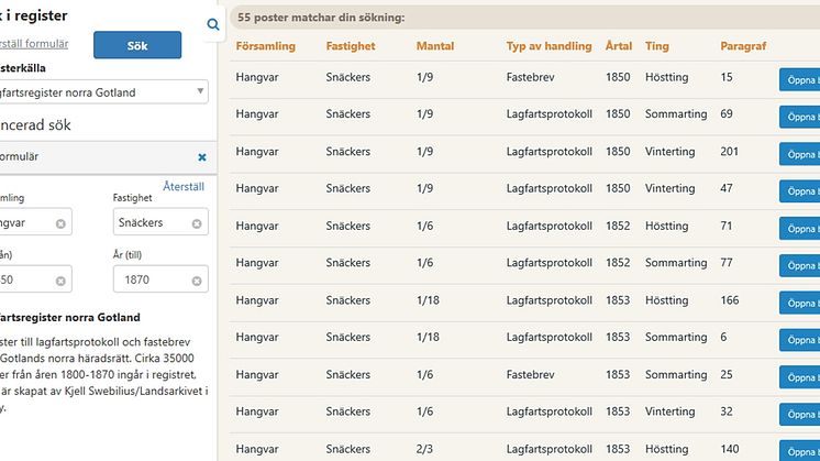 NYTT HOS ARKIVDIGITAL: Lagfartsregister för Gotlands norra häradsrätts arkiv