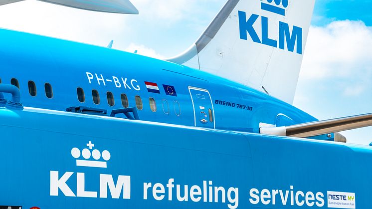 Powered by sustainble aviation fuel