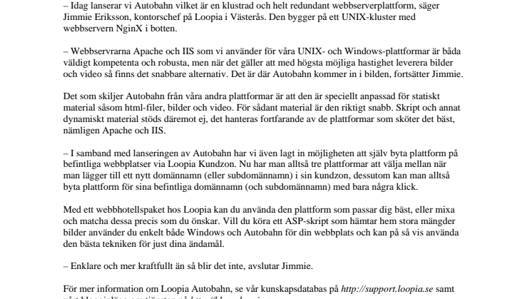 Autobahn - efter UNIX och Windows
