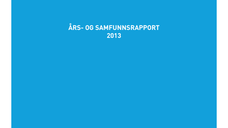 Årsrapport fra Norsk Tipping 2013