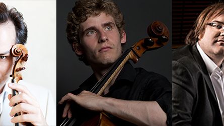 Violinisten Benjamin Schmid, cellisten Andreas Brantelid och pianisten Christian Ihle Hadland spelar  i Lund, Helsingborg, Falkenberg och Landskrona.