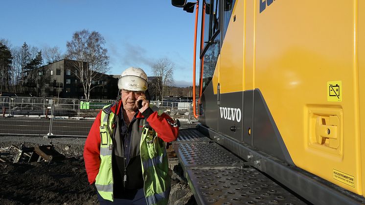 Janne Salomonsson och Volvo EC350E