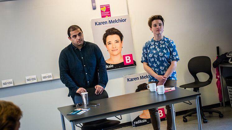  Ali Aminali fra Det Konservative Folkeparti og Karen Melchior fra Radikale Venstre
