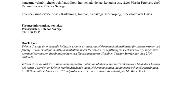 Telenors kundservice bäst i test tredje året i rad 