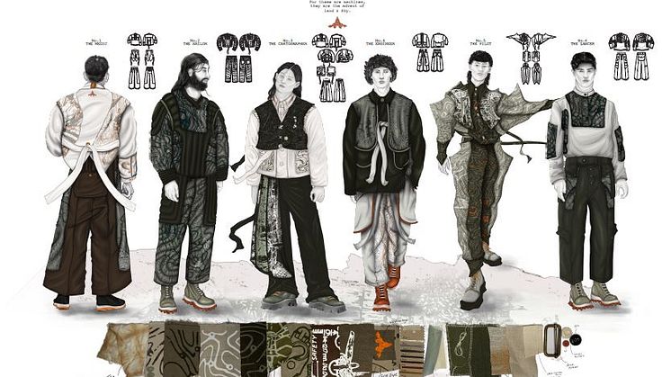 Designs by Fashion Design and Marketing final year student Max Telford
