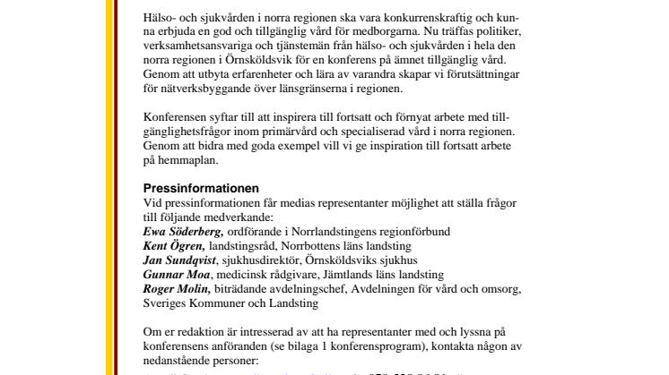 Så skapar vi tillgänglig vård i norra regionen