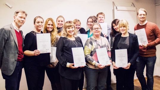 Diplomutdelning för certifierade fundraisers