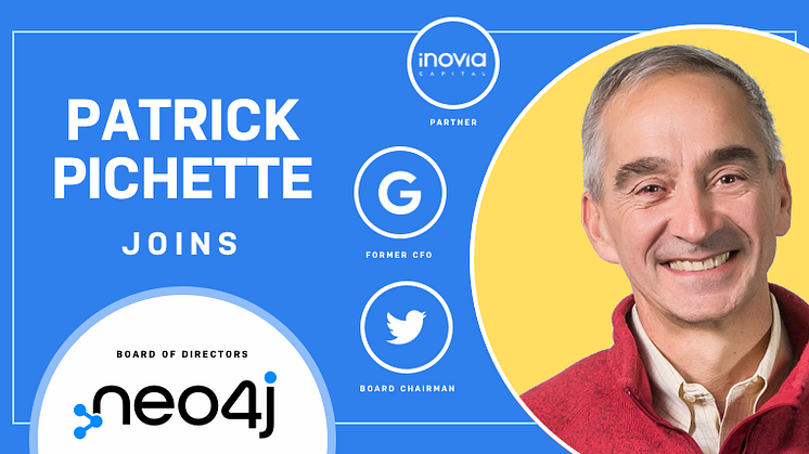 Neo4j förstärker styrelsen med Patrick Pichette, styrelseordförande för Twitter och tidigare CFO på Google