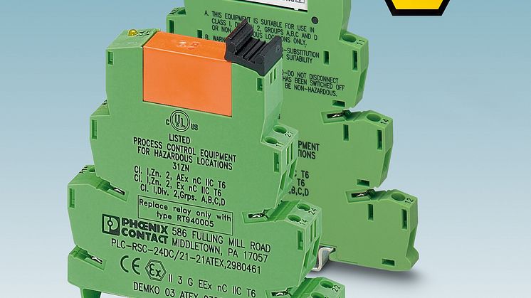 4721 / TS	 - Nye relemoduler for potensielt eksplosive områder