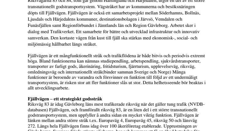 Yttrande över rapport om tyngre fordon på det allmänna vägnätet
