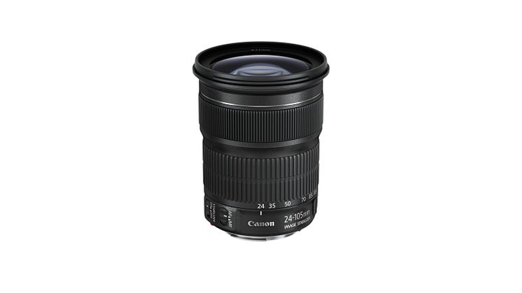 EF 24-105mm f3.5-5.6 IS STM Slant with cap
