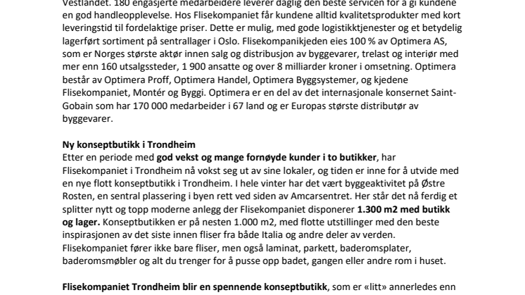 Åpner Norges kanskje fineste fliskonseptbutikk!