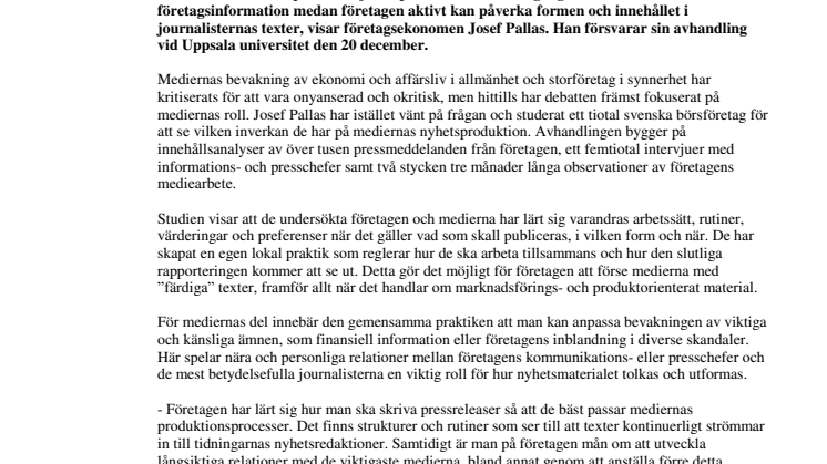 Företag och medier har nära samarbete