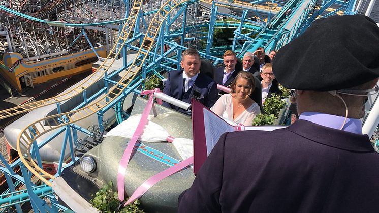 Susanne Karlsson och Tobias Lundqvist sa ja till varandra i Jetline