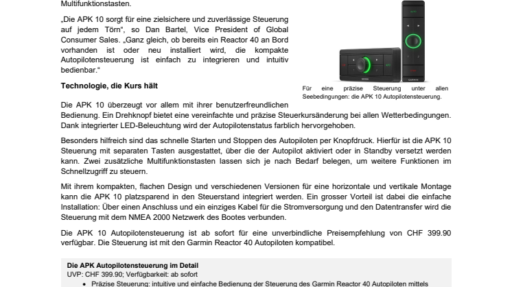PM CH APK 10 Autopilotensteuerung