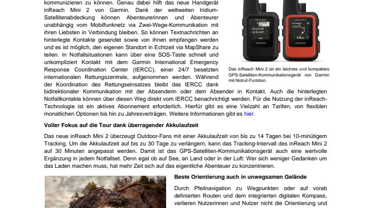 Garmin PM inReach Mini 2 CH