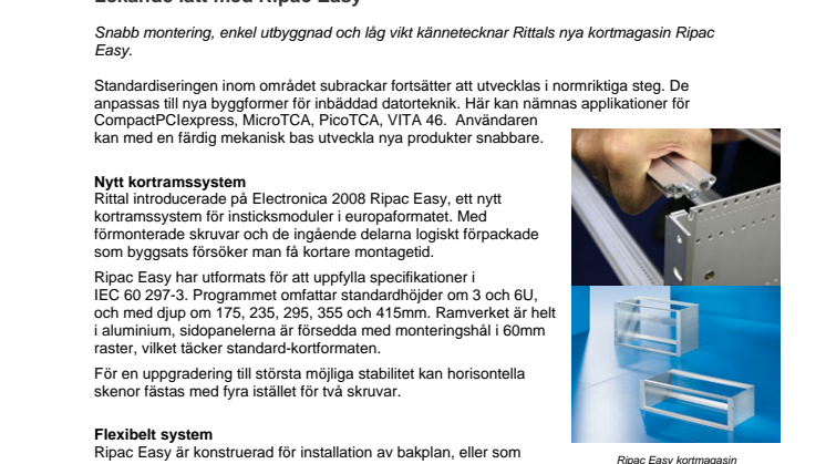 Lekande lätt med Ripac Easy