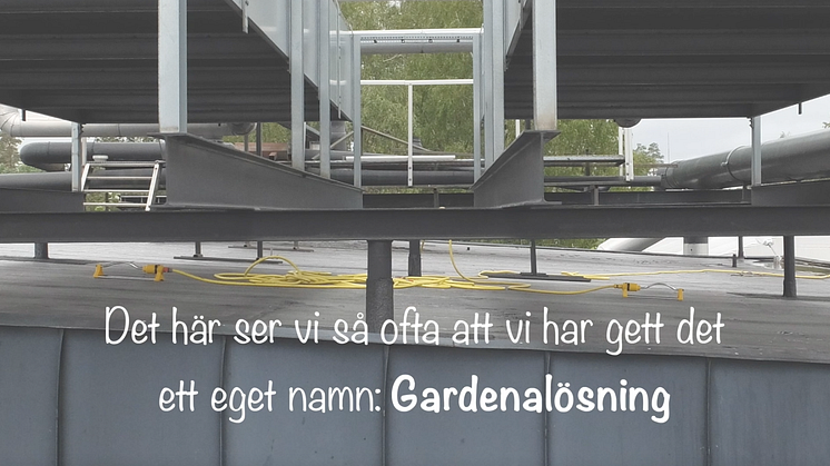 Lämna Gardenan på gräsmattan ... det är kylmediet som behöver avgasas.