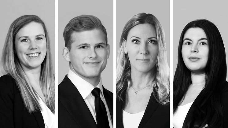 Minna Fagermar, Filip Svensson, Anette Siljelin och Sacha Arnaout.