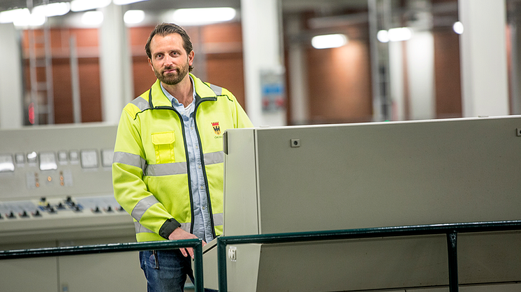 Fredrik Kilstam, driftchef på Vattenverket, Örebro kommun. Foto: Terése Classon Sundh.