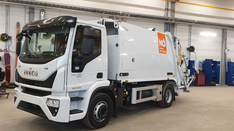 IVECO Eurocargo biogasbil hos Nordisk Återvinning