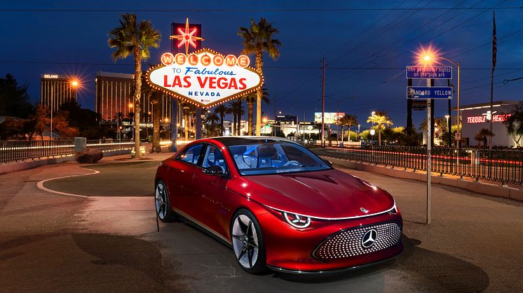 Mercedes-Benz storsatsade på den stora CES-mässan i Las Vegas. Bland annat visades ett nytt användargränssnitt baserat på artificiell intelligens samt nya ljudupplevelser i bilen.
